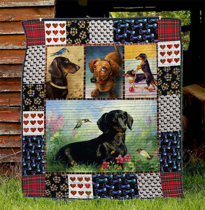 Dog BI030718B TBG Quilt Blanket