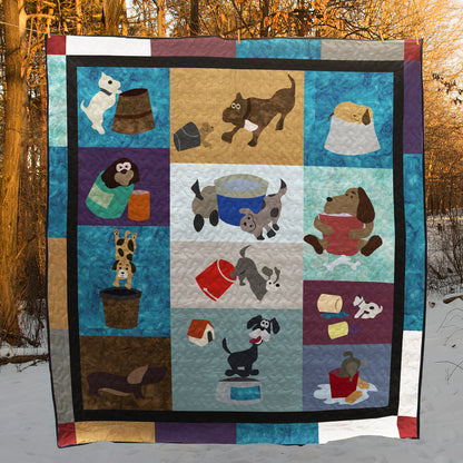 Dog CL280637 Quilt Blanket