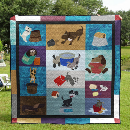 Dog CL280637 Quilt Blanket