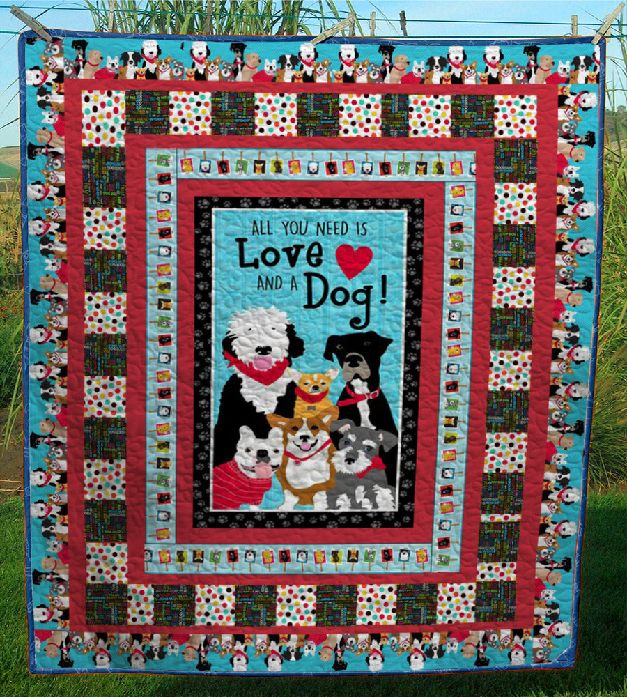 Dog CL28100564MDQ Quilt Blanket