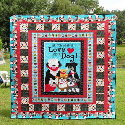 Dog CL28100564MDQ Quilt Blanket