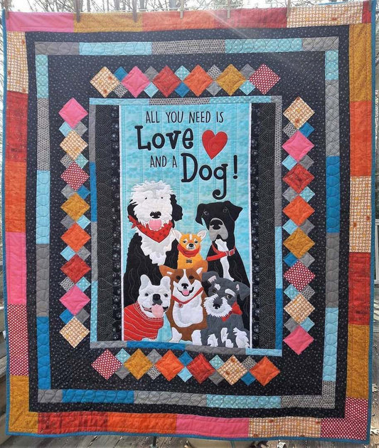 Dog CLM270615 Quilt Blanket