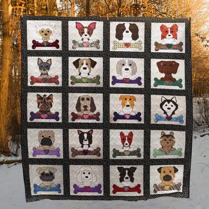 Dog CLP0611132Q Quilt Blanket