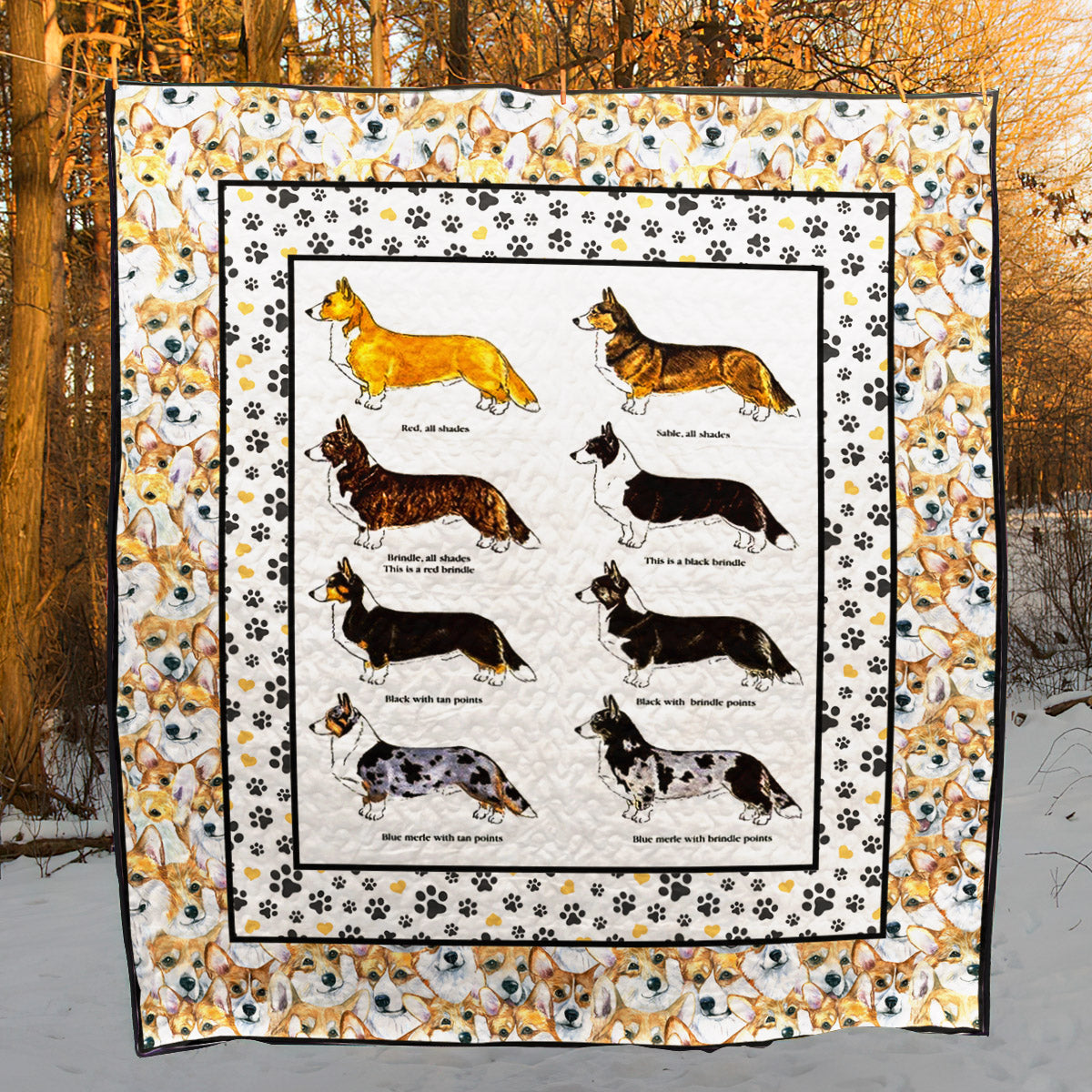 Dog Corgi TD2709329 Quilt Blanket