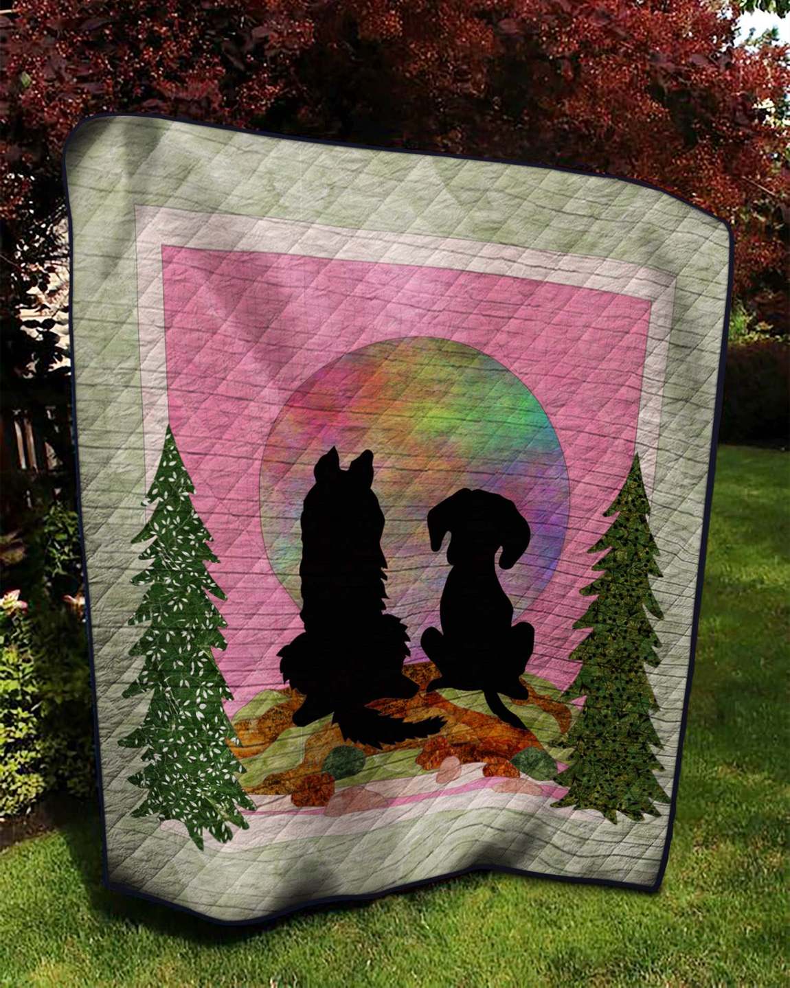 Dog HN140507 Quilt Blanket