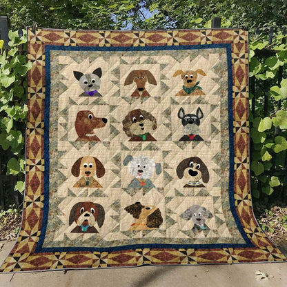 Dog HT80010 Quilt Blanket