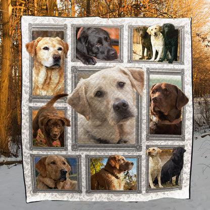 Dog Labrador Retriever Art CL16110102MDQ Quilt Blanket