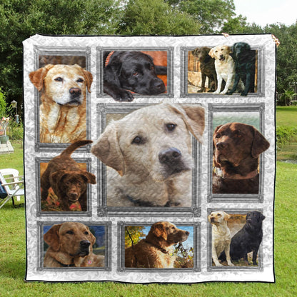 Dog Labrador Retriever Art CL16110102MDQ Quilt Blanket