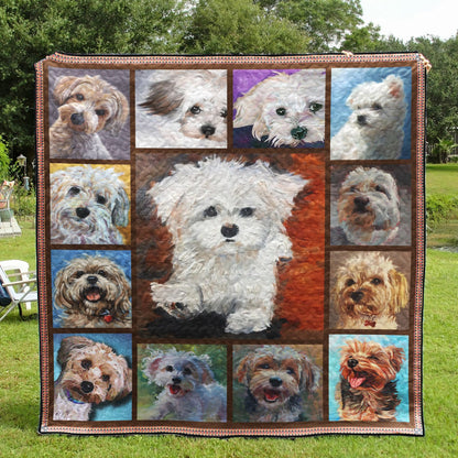 Dog Maltese LA110515 Quilt Blanket