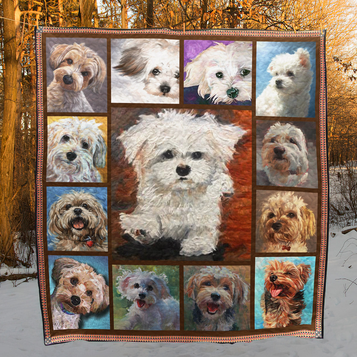 Dog Maltese TD13110192 Quilt Blanket