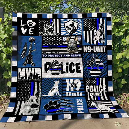 Dog Police HM060607 Quilt Blanket