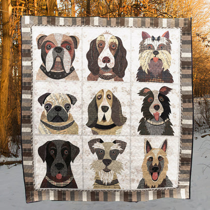 Dog QV150512 Quilt Blanket