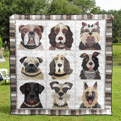 Dog QV150512 Quilt Blanket