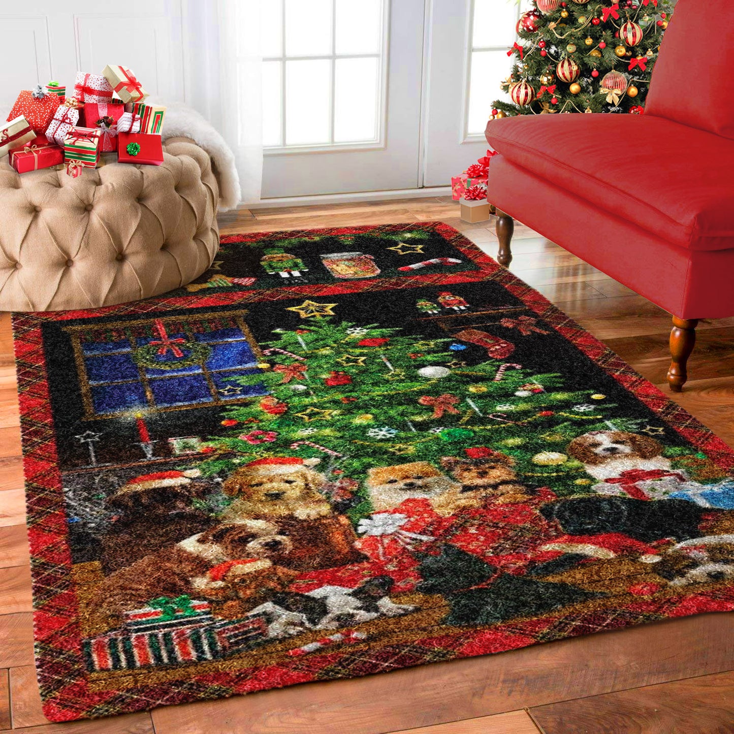 Dog Christmas HM0211049R Rug