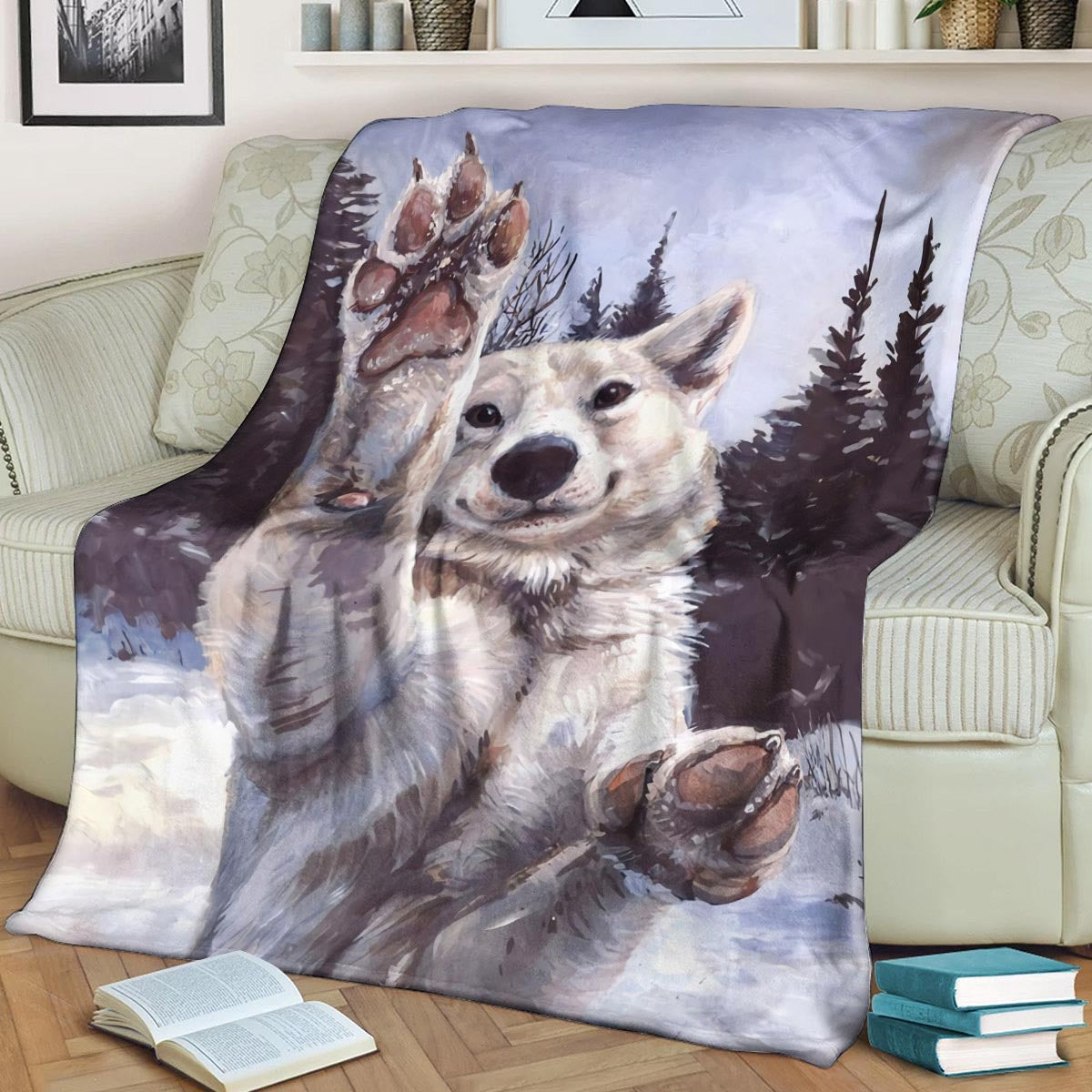 Dog DD160827F Sherpa Fleece Blanket