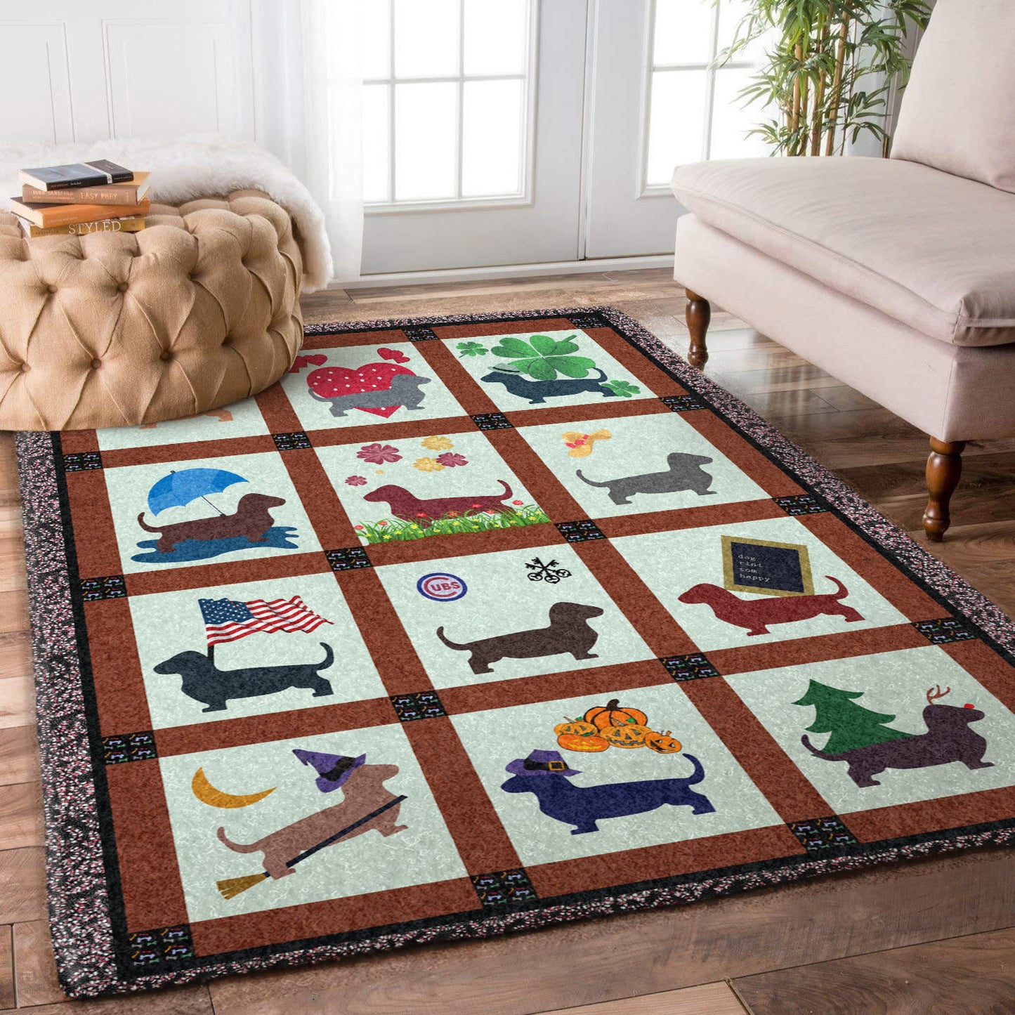 Dog Dachshund HM1709039M Rug