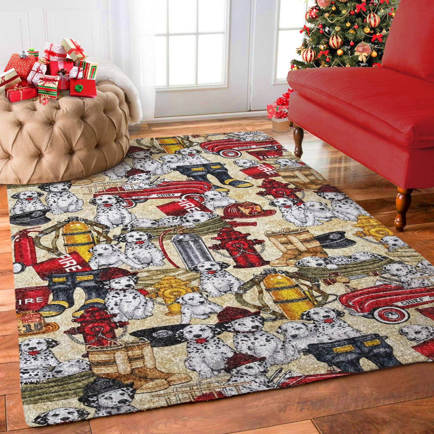 Dog Firefighter CG1311077M Rug