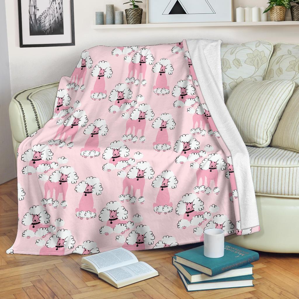 Dog Poodle CL12100389MDF Sherpa Fleece Blanket