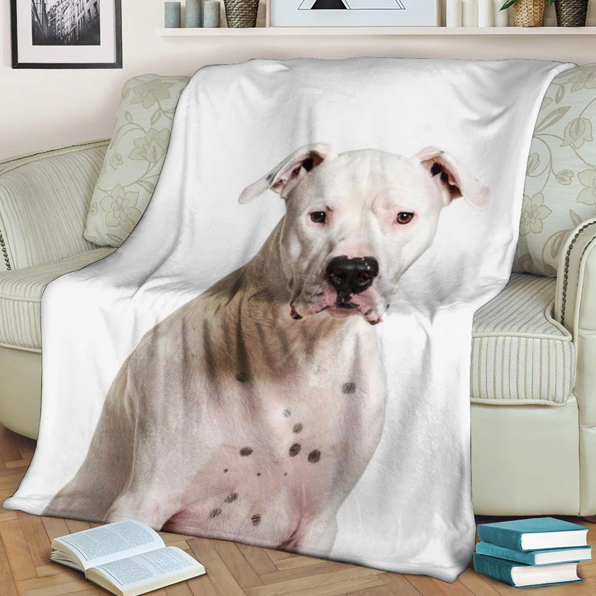 Dogo Argentino CL140830MD Sherpa Fleece Blanket