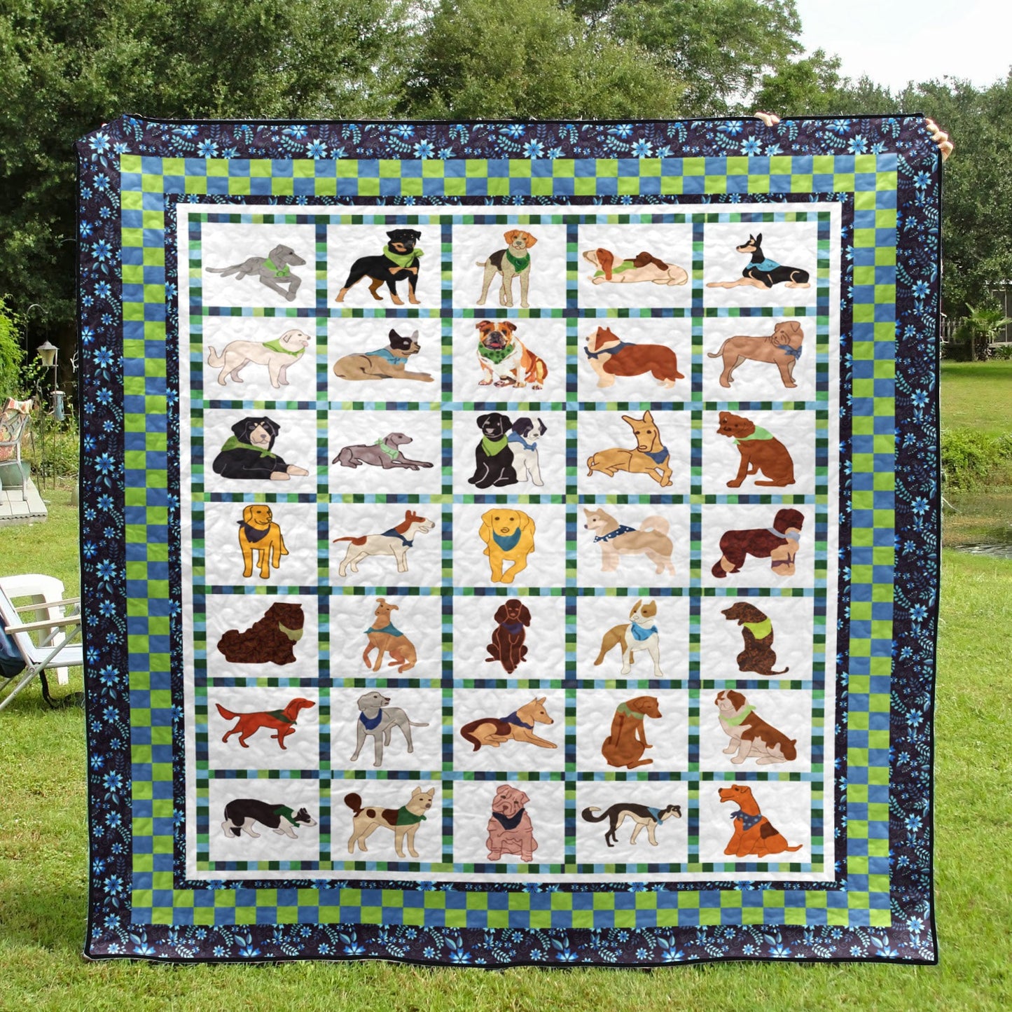 Dogs CLA290668 Quilt Blanket