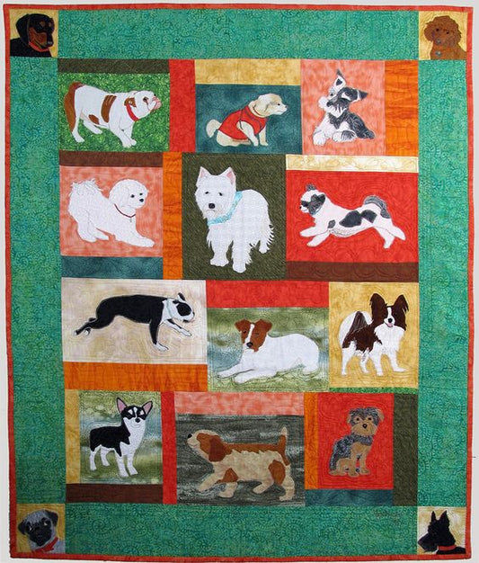 Dogs CLA2910213Q Quilt Blanket