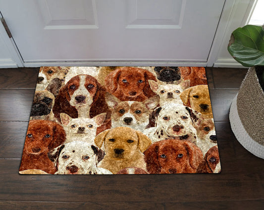Dogs HN16100096D Non-slip Door mats
