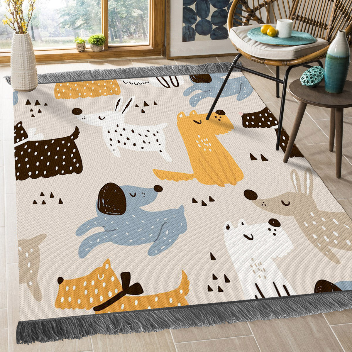 Dogs NT1909057O Decorative Floor-cloth
