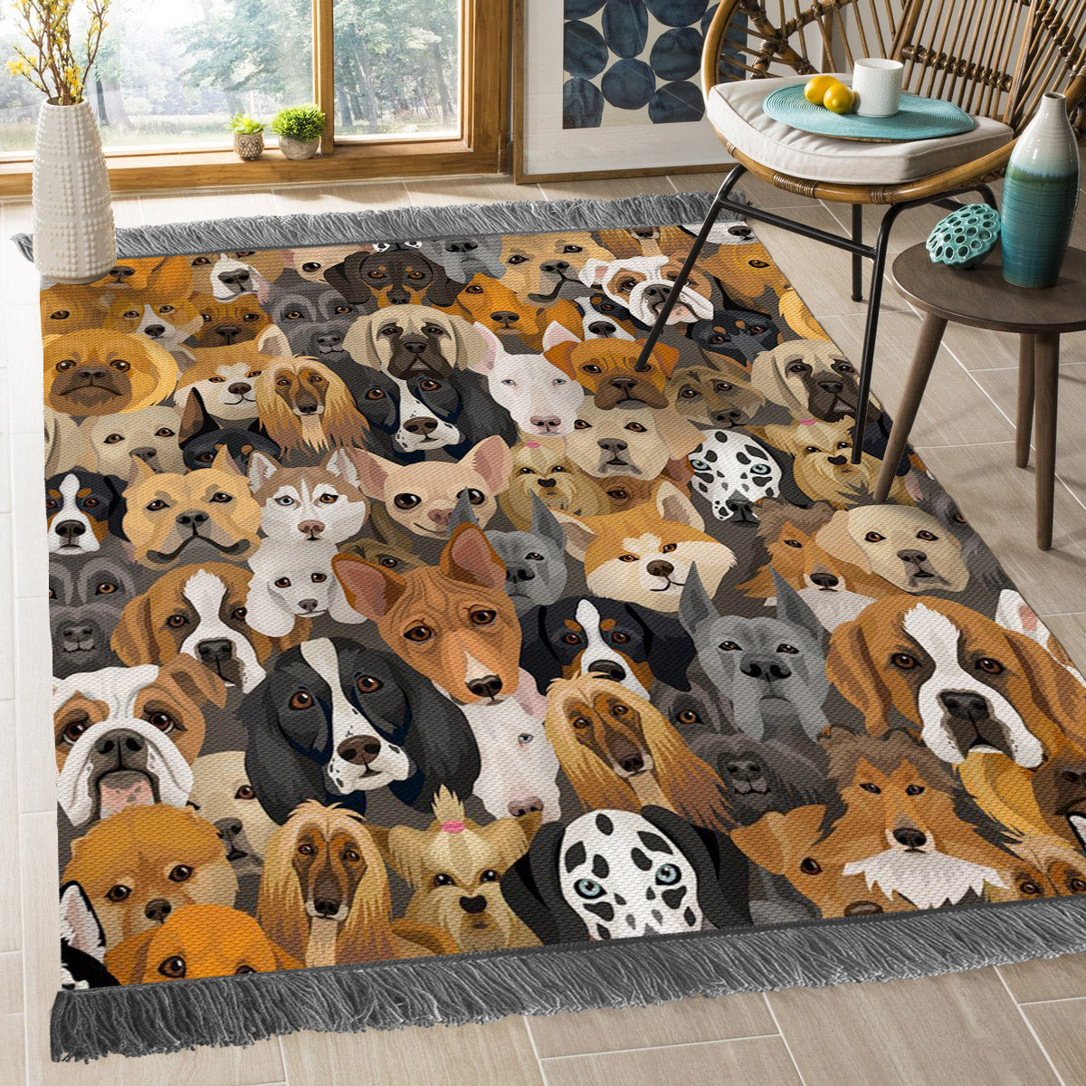 Dogs NT1909064O Decorative Floor-cloth
