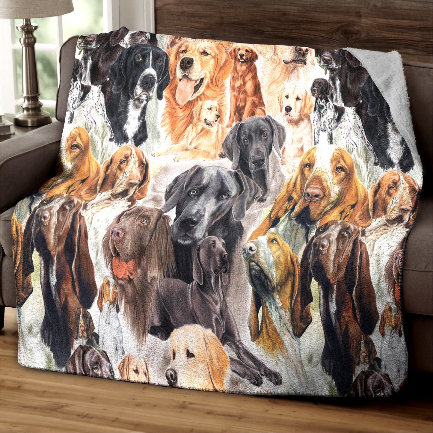 Dogs TN220811TT Sherpa Fleece Blanket