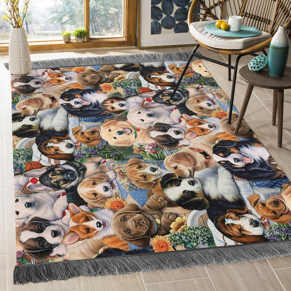 Dogs VD0410061O Decorative Floor-cloth