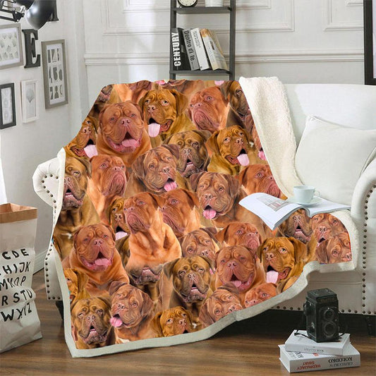 Dogue De Bordeaux CLM0211077 Sherpa Fleece Blanket