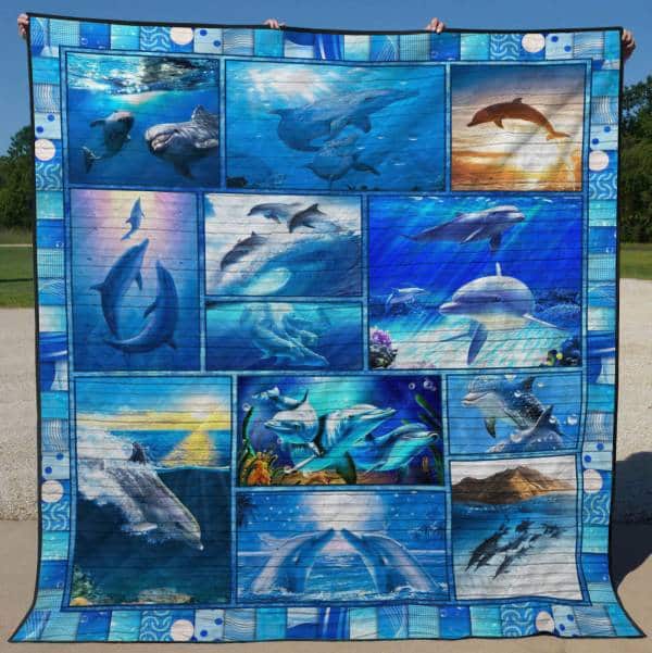 Dolphin CLH0612302Q Quilt Blanket