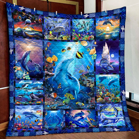 Dolphin Quilt Blanket MN271002