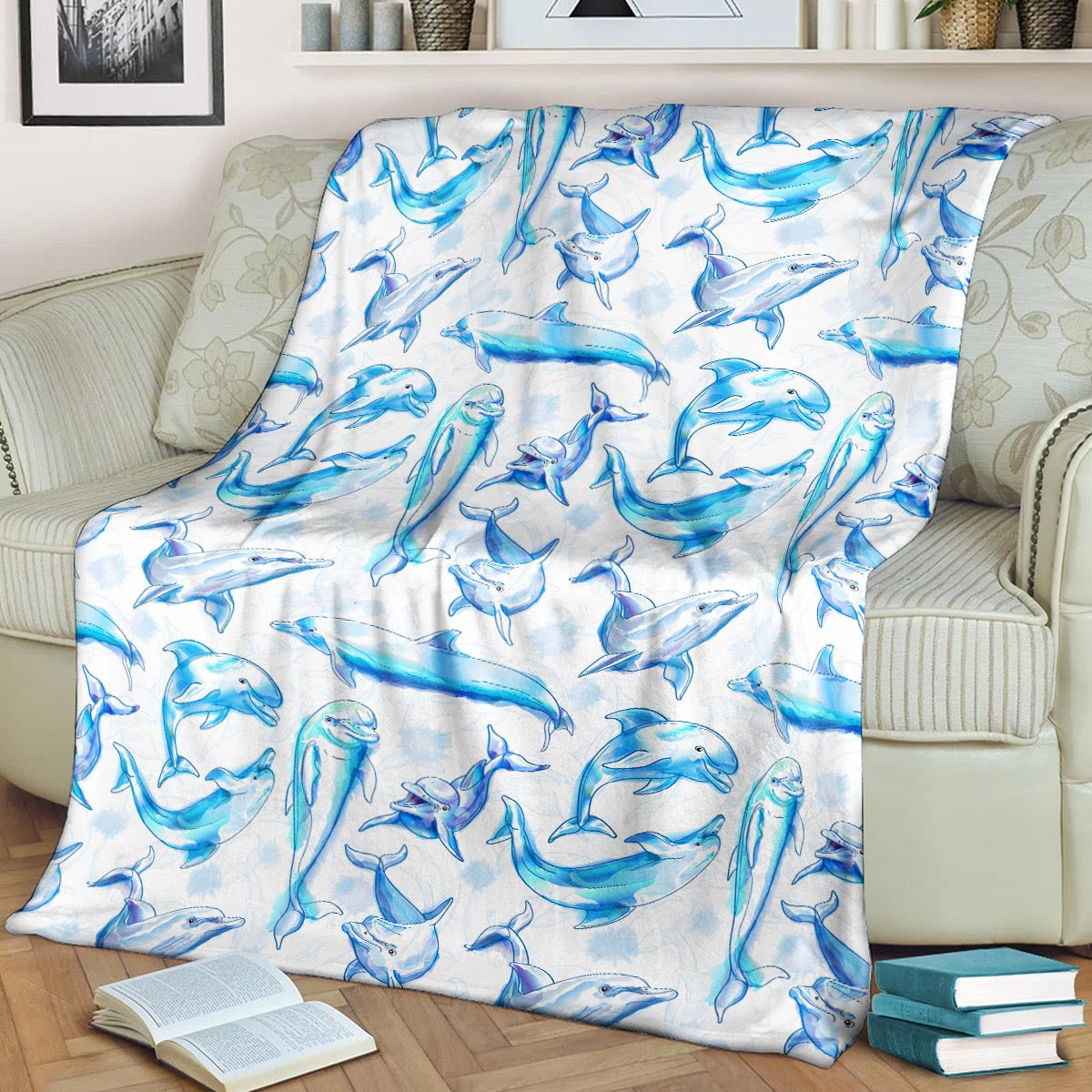 Dolphin NN0809066TT Sherpa Fleece Blanket