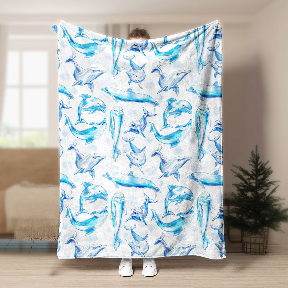 Dolphin NN0809066TT Sherpa Fleece Blanket