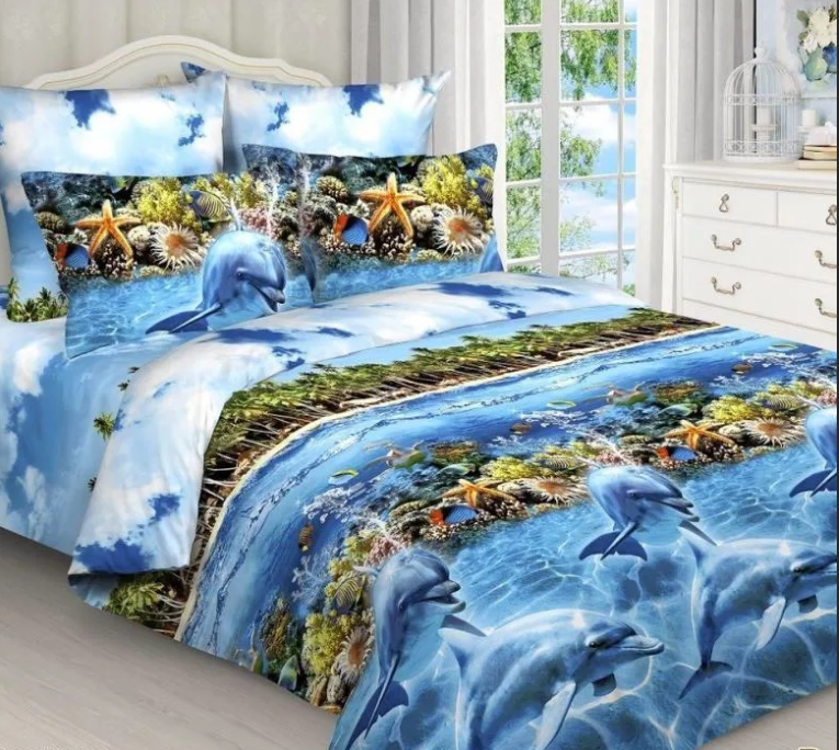 Dolphin Ocean CLM3010198B Bedding Sets