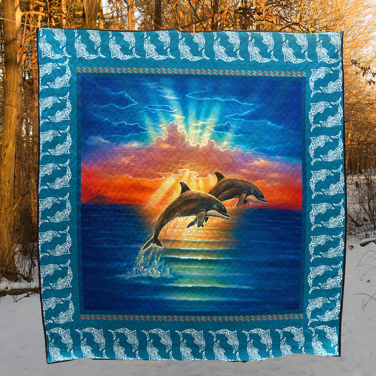 Dolphin TD10110756 Quilt Blanket