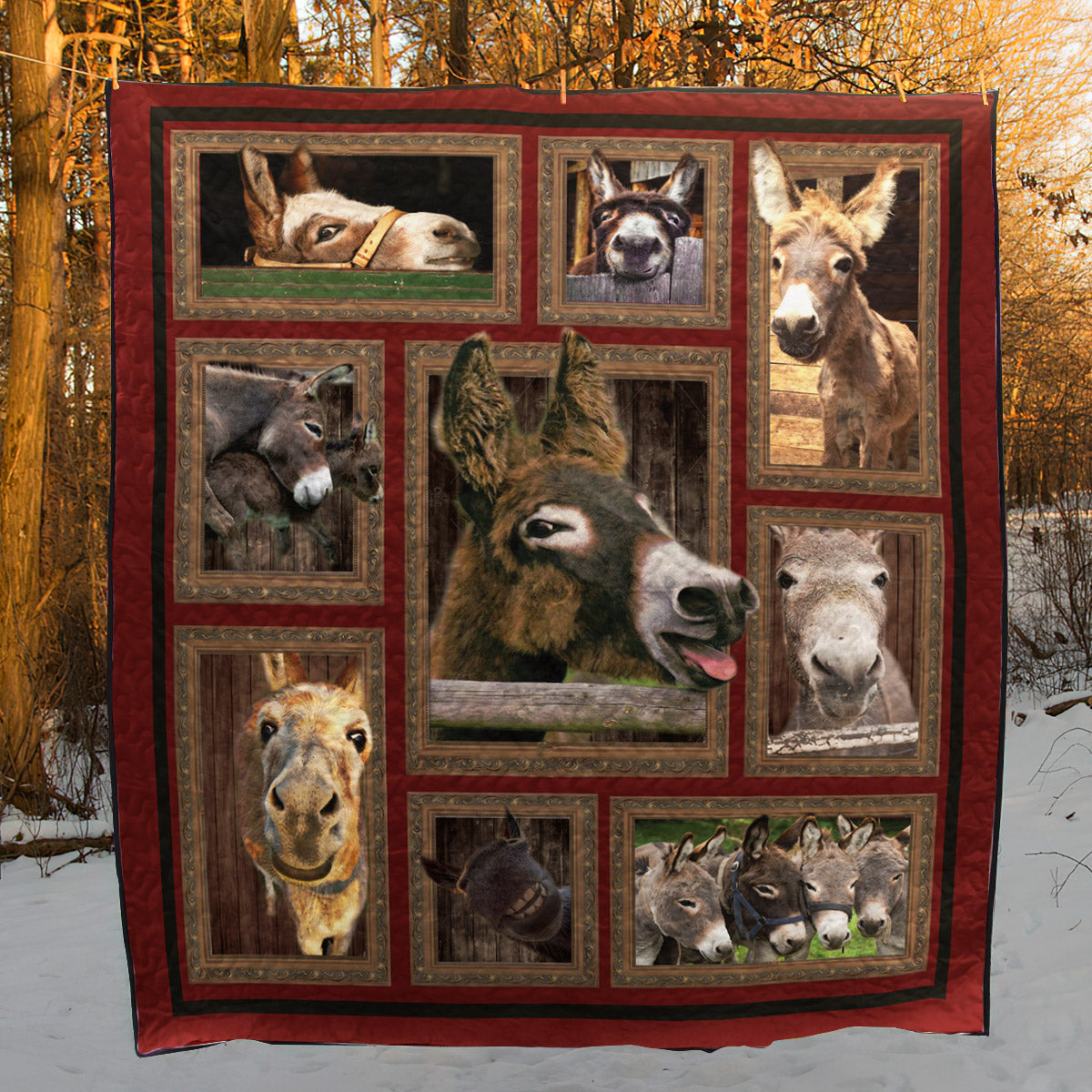 Donkey Be The Donkey CLA31100471Q Quilt Blanket