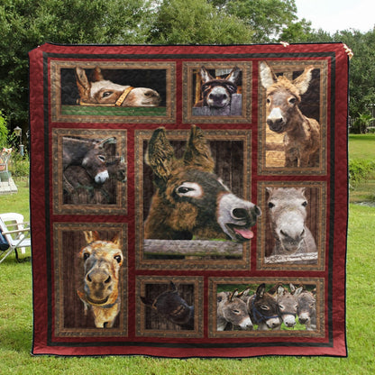 Donkey Be The Donkey CLA31100471Q Quilt Blanket