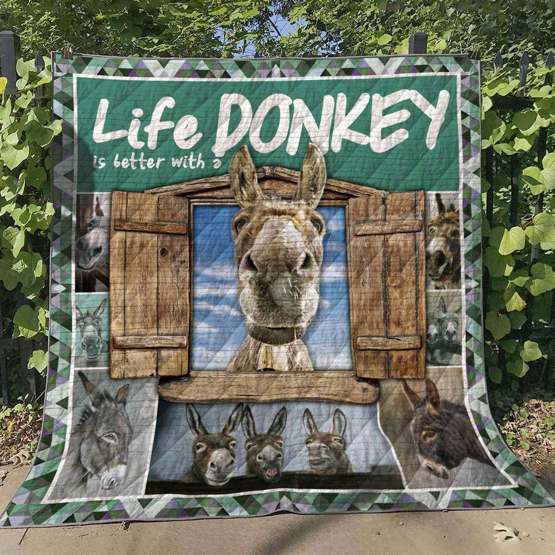 Donkey CG130607 Quilt Blanket