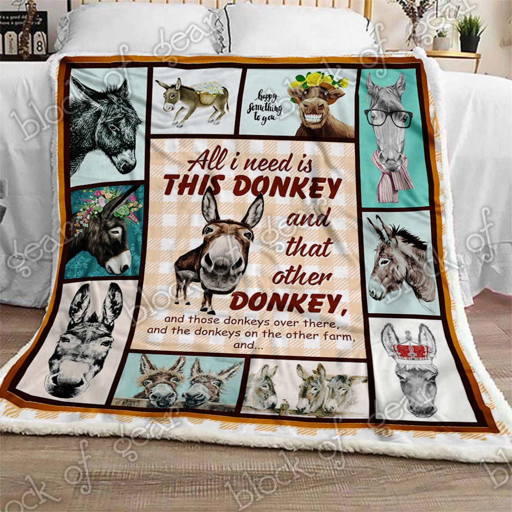 Donkey CL280950MDF Sherpa Fleece Blanket