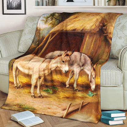 Donkey ML040936F Sherpa Fleece Blanket