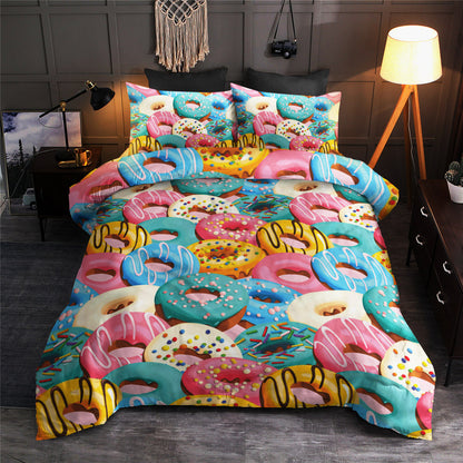 Donut Pattern Print Design CLA19101047B Bedding Sets