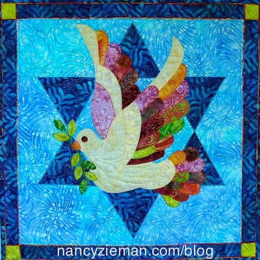 Dove Star Of David CLM0910070 Quilt Blanket