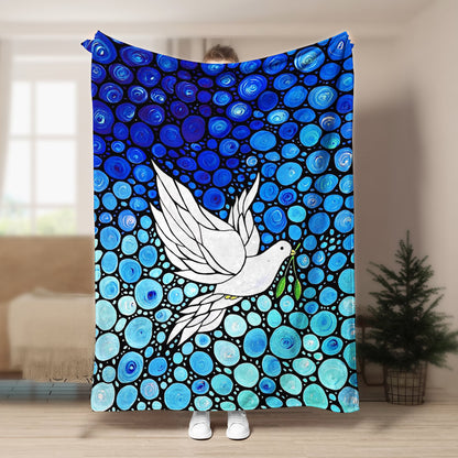 Dove NT080954F Sherpa Fleece Blanket