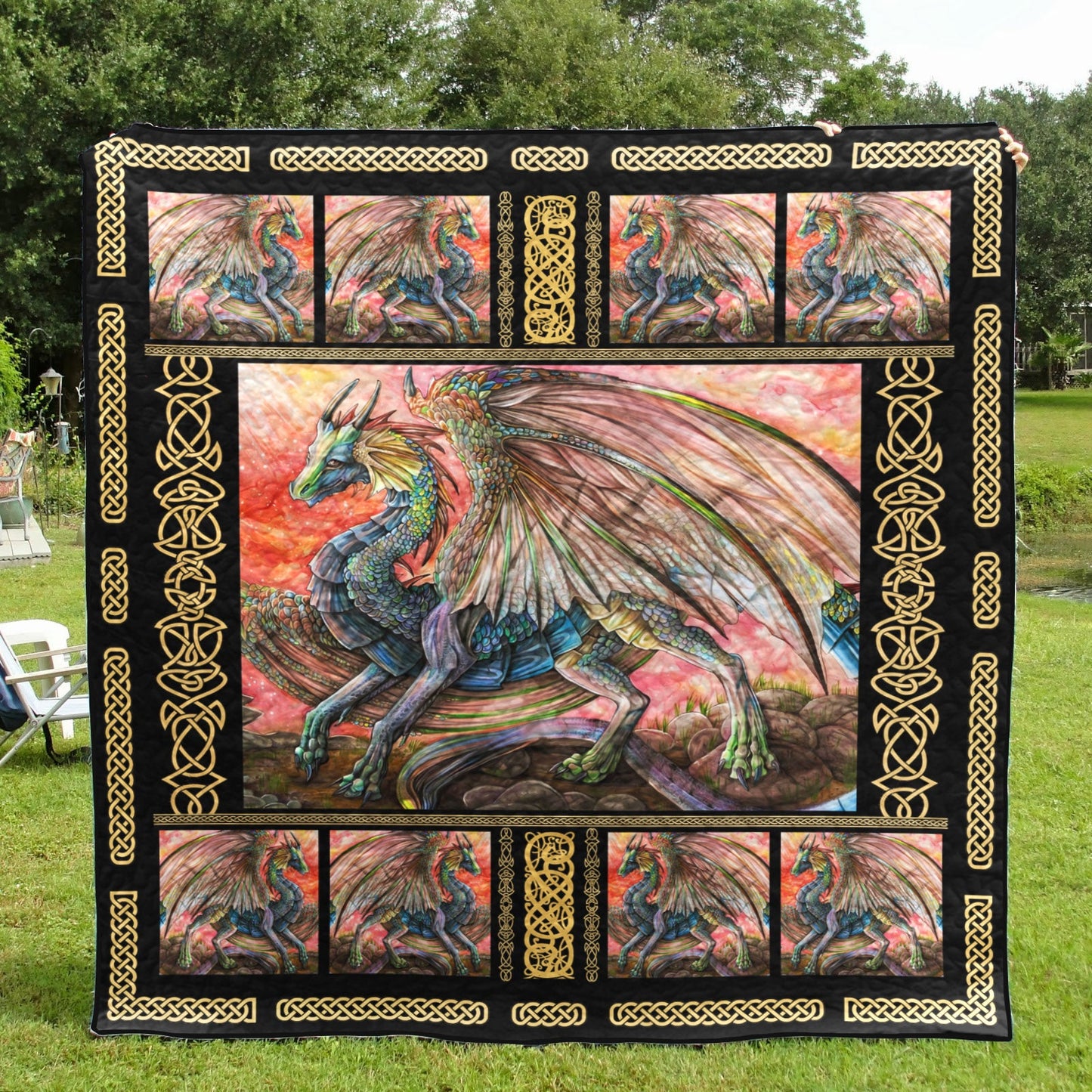 Dragon CLA3010290Q Quilt Blanket