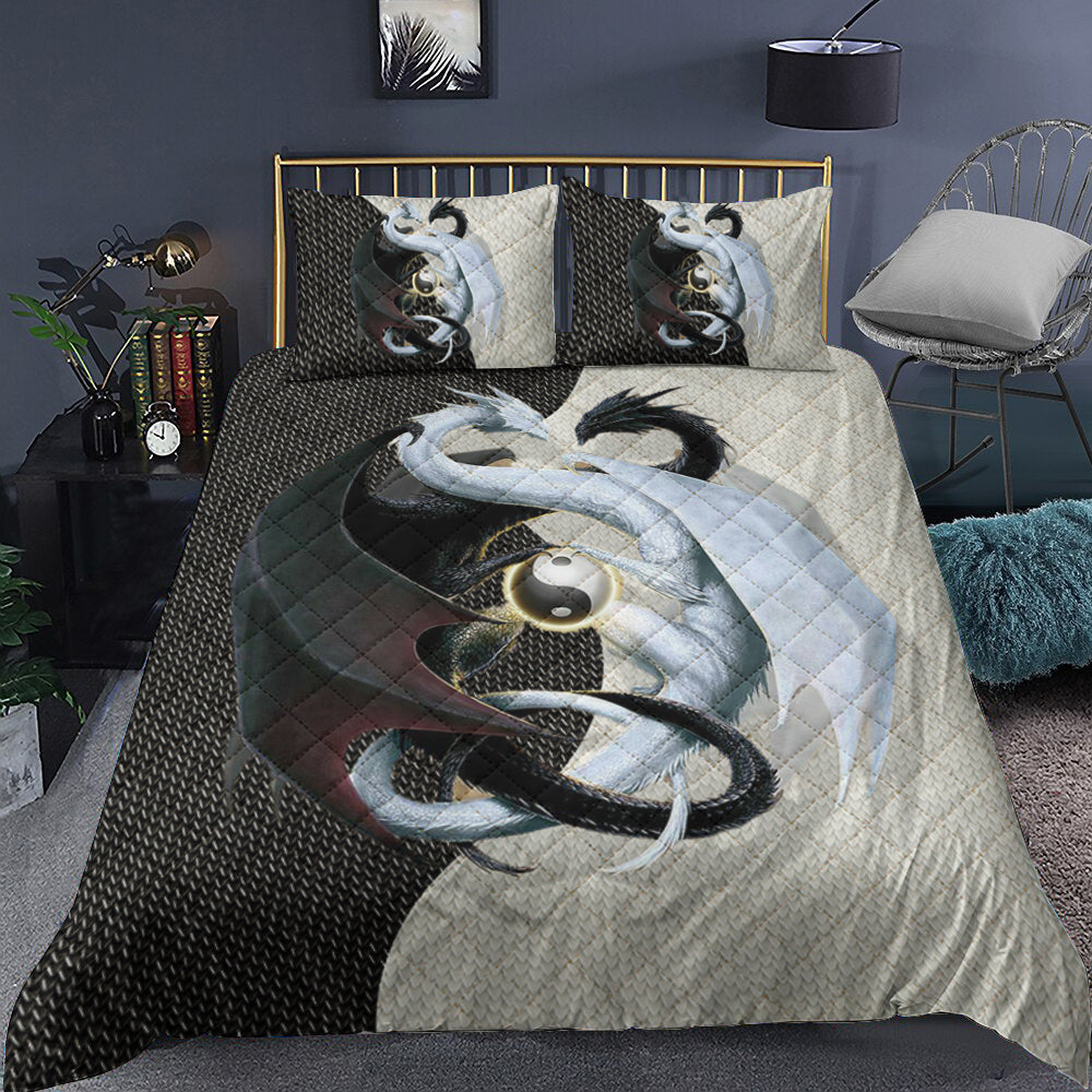 Dragon Couple Quilt Bedding Set TL021006