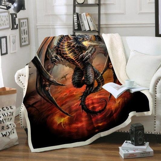 Dragon DD300842F Sherpa Fleece Blanket