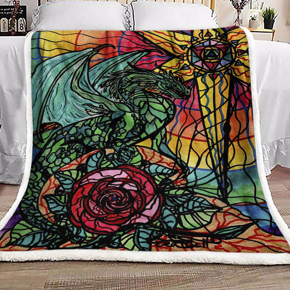 Dragon BT021080F Sherpa Fleece Blanket