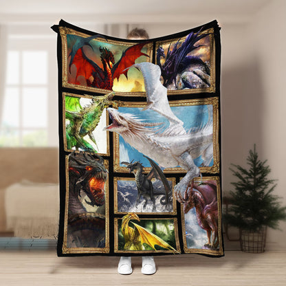Dragon CL240834MD Sherpa Fleece Blanket